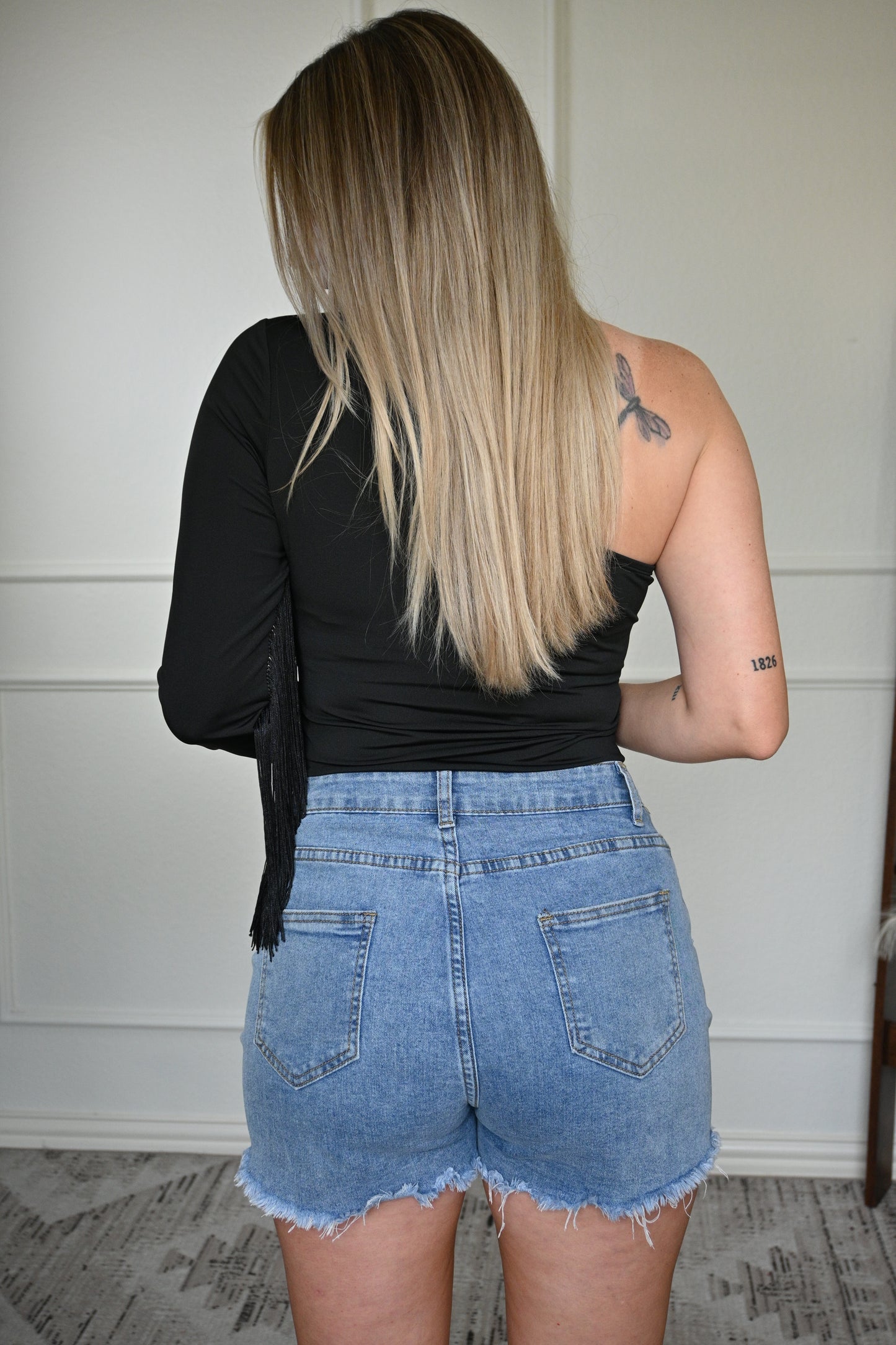 Joleen Rhinestone Fringe Shorts