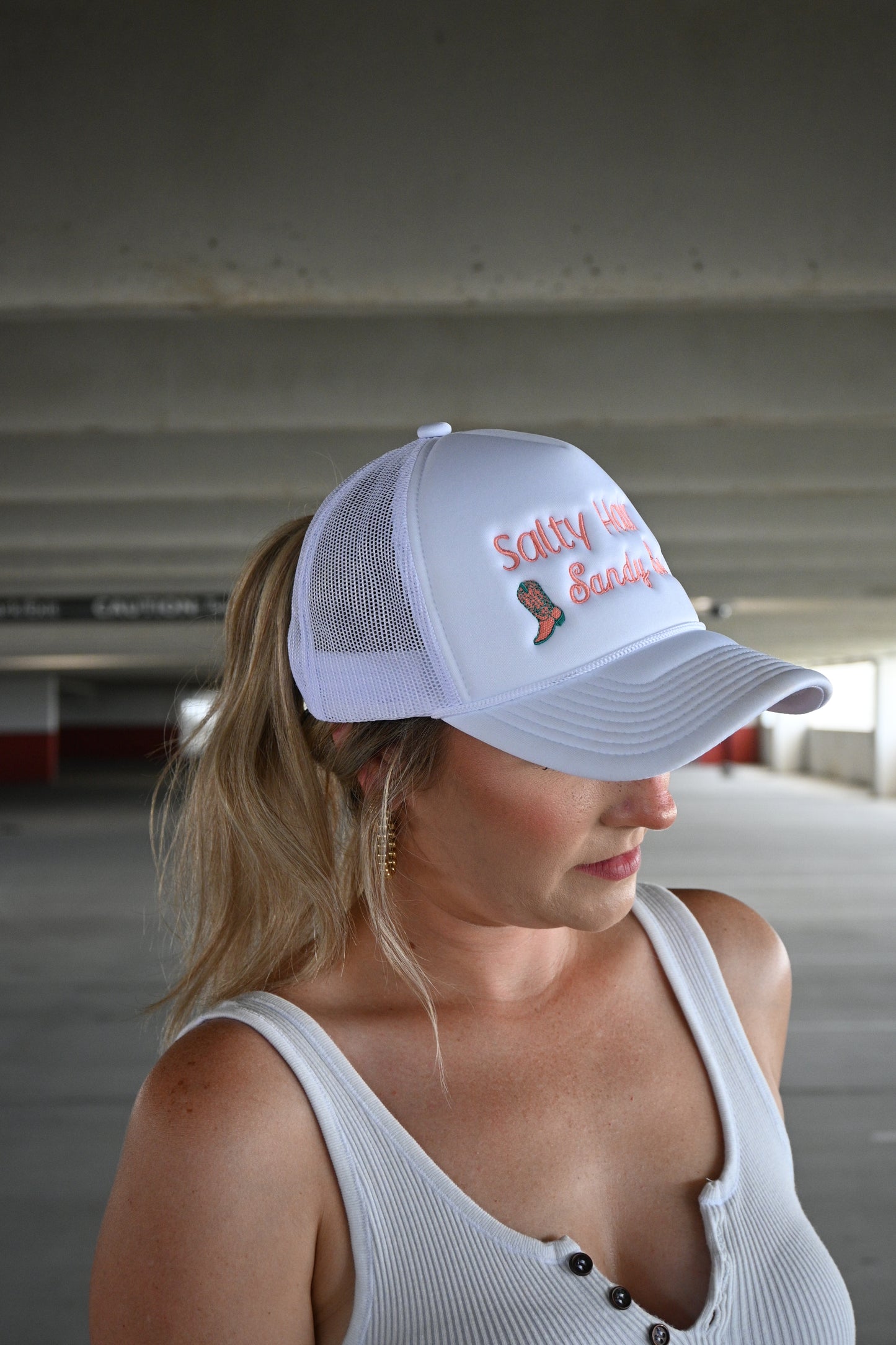 Sandy Boots Trucker Hat