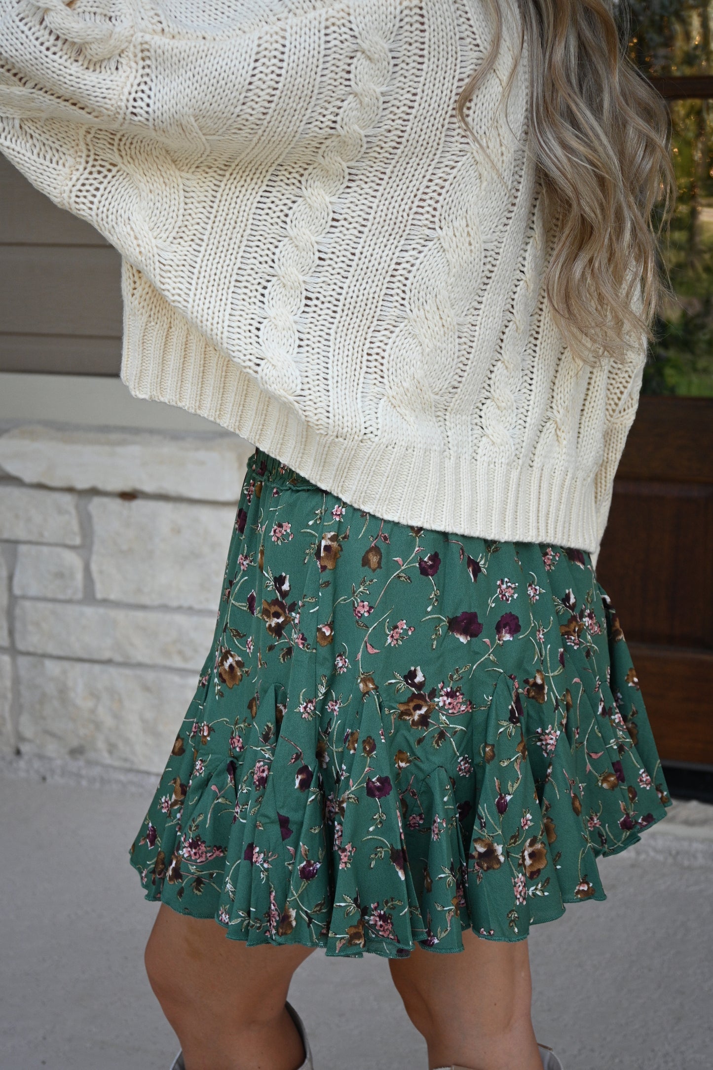 Aurora Ruffled Mini Skirt