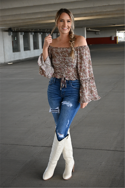Floral Off Shoulder Top