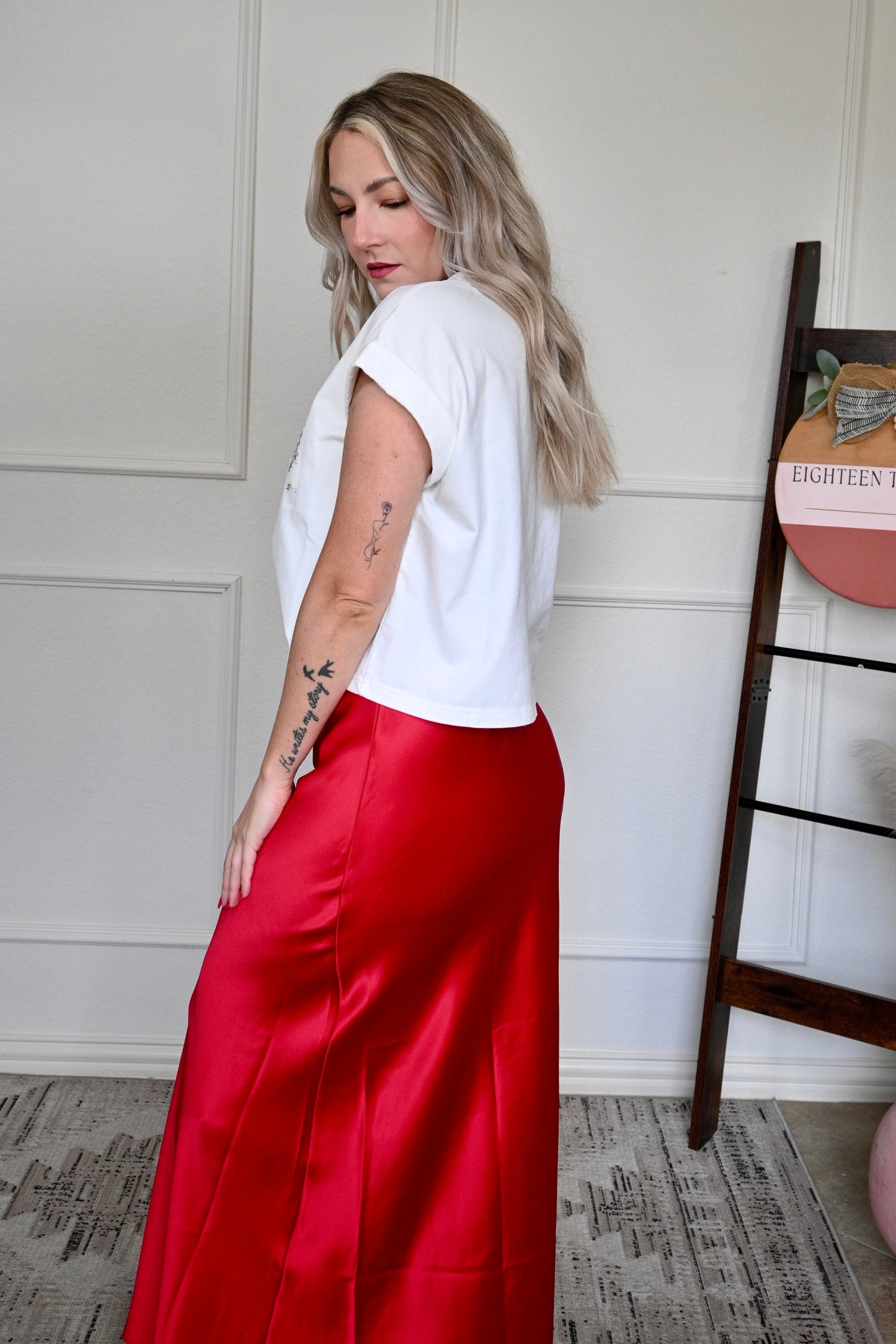 Siren Satin Maxi Skirt