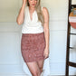 Wildflower Paisley Mini Skirt