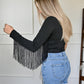 Midnight Motion Fringe Top