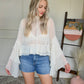 Ivory Dreamer Bell Sleeve Top