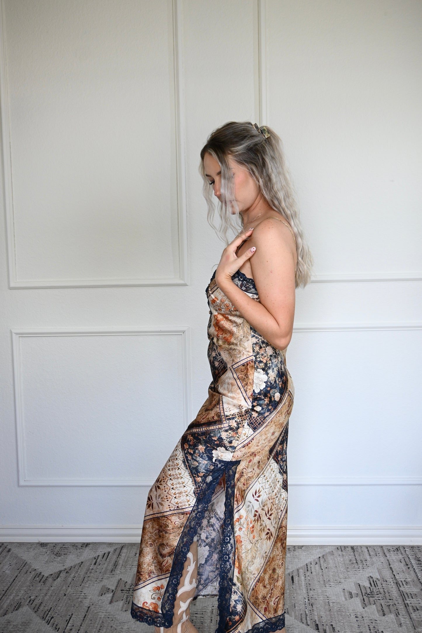 Dust & Lace Slip Dress