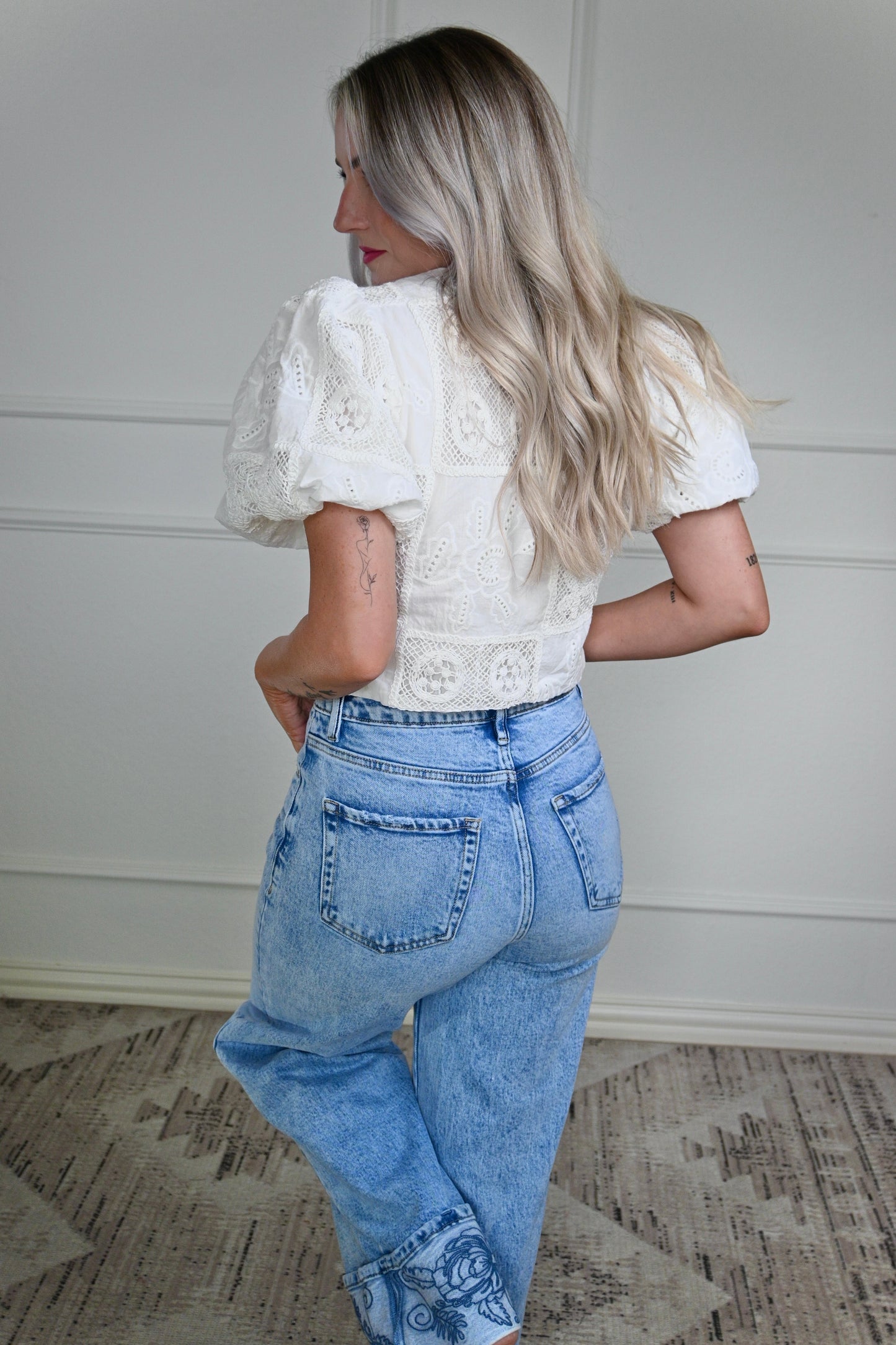 Sweet Lace Tie Top