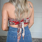 Petal Patchwork Tube Top