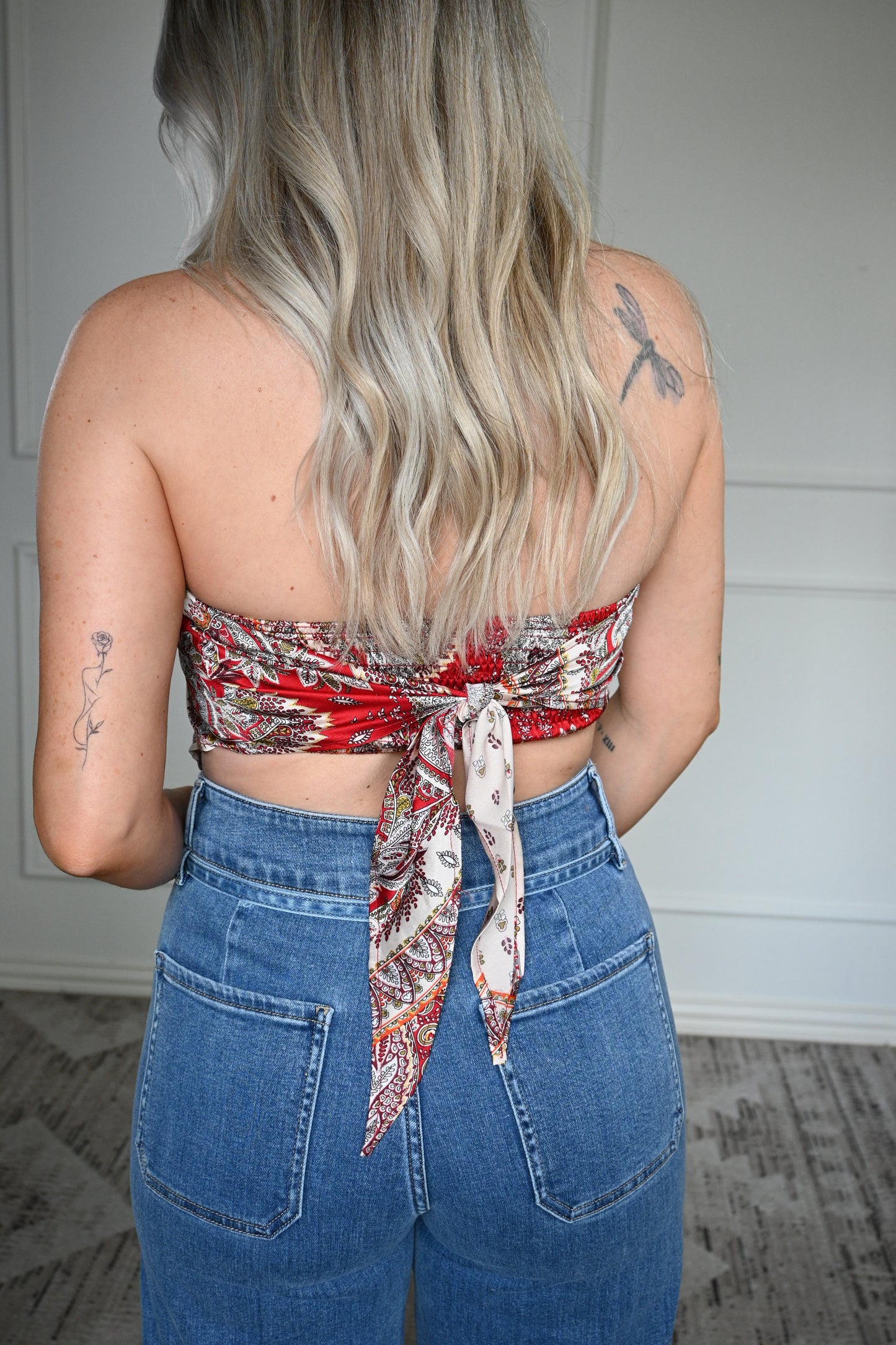 Petal Patchwork Tube Top