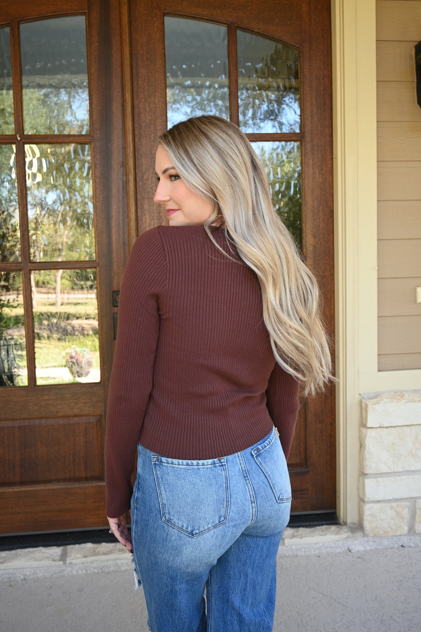 Sedona Ribbed Bow Top