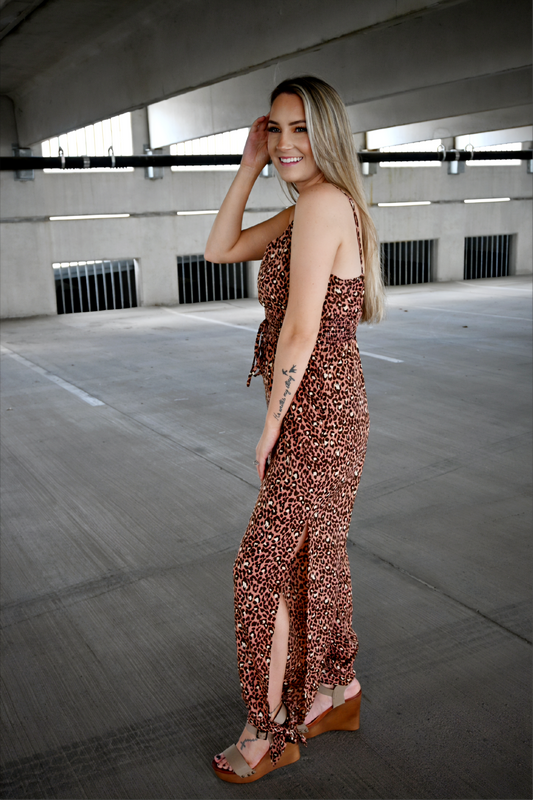 Leopard Print Jumpsuit