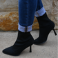 Black Fly Knit Boots