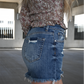 High Rise Distressed Risen Shorts